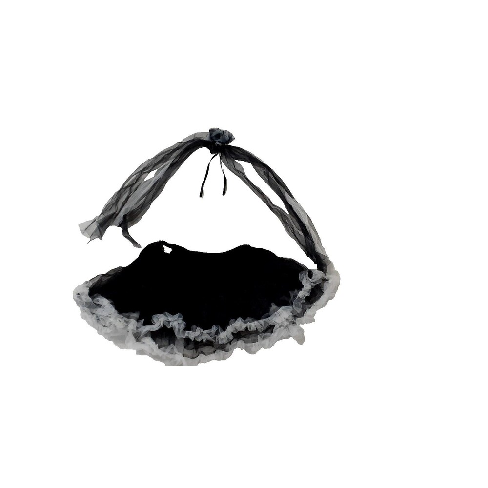 Spirit halloween Toddler Kids  Tulle Tutu Tiered Black  Skirt  Size 12-14 #11